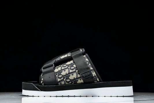 Dior Oblique Jacquard Alpha Sandals Beige/Black