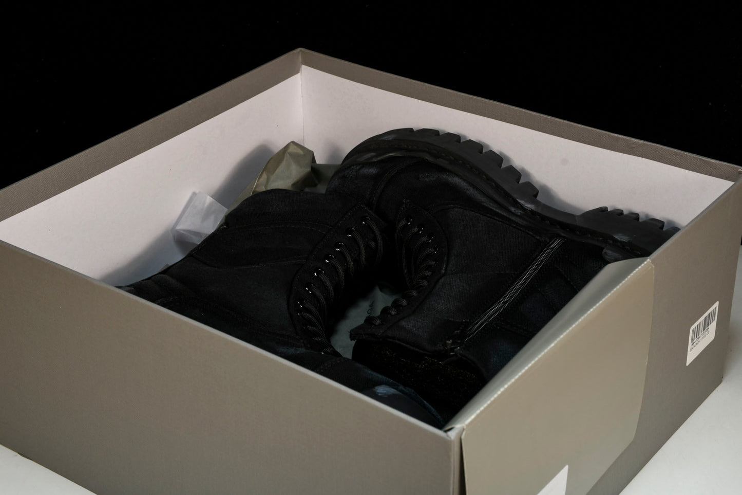 Balenciaga Distressed Combat Strike Boots