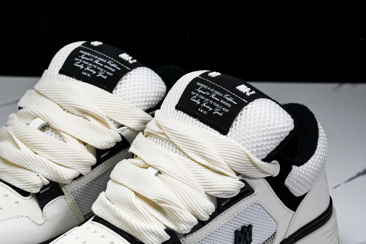 AMIRI MA-1 panelled sneakers(B&W)