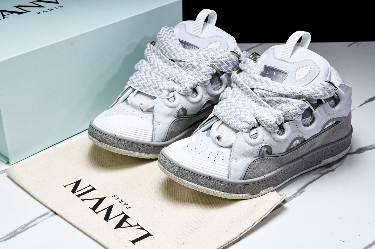 LANVIN CURB SNEAKER
GREY/WHITE