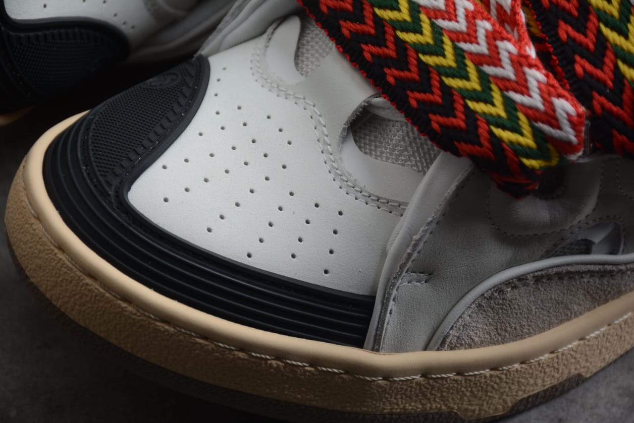 Lanvin Leather Curb White Ivory