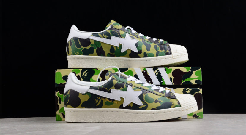 ADIDAS SUPERSTAR 80S X BAPE ‘ABC CAMO’