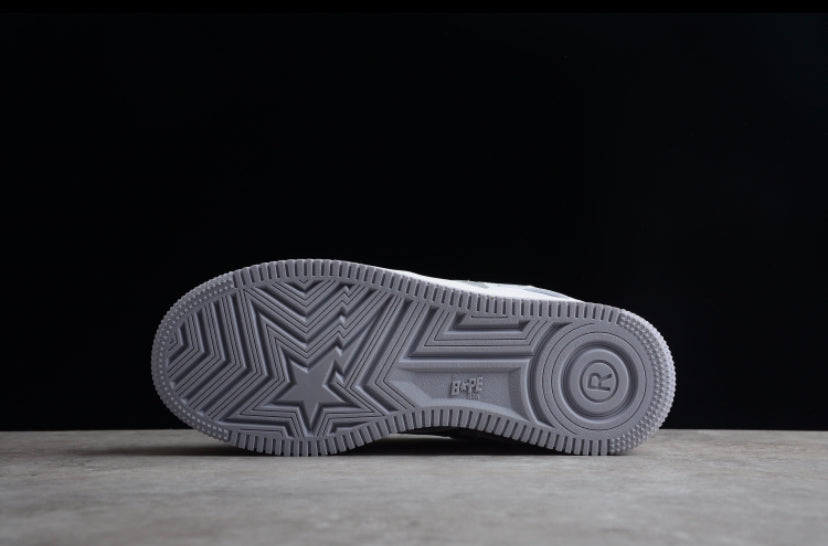 JUJJound × BAPESTA White Grey