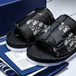 Dior Oblique Jacquard Alpha Sandals Beige/Black