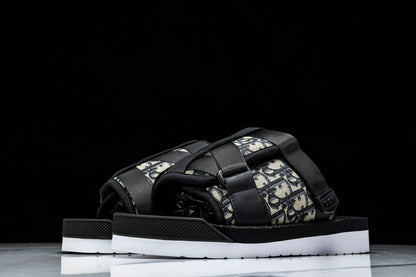 Dior Oblique Jacquard Alpha Sandals Beige/Black