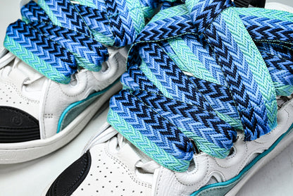 Lanvin calf suede chunky lace-up sneakers (W&B)