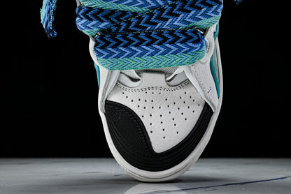 Lanvin calf suede chunky lace-up sneakers (W&B)