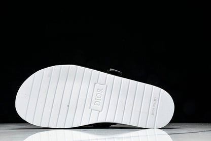 Dior Oblique Jacquard Alpha Sandals Beige/Black