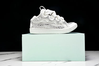 Lanvin Curb rhinestone White