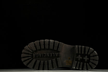 Balenciaga Distressed Combat Strike Boots