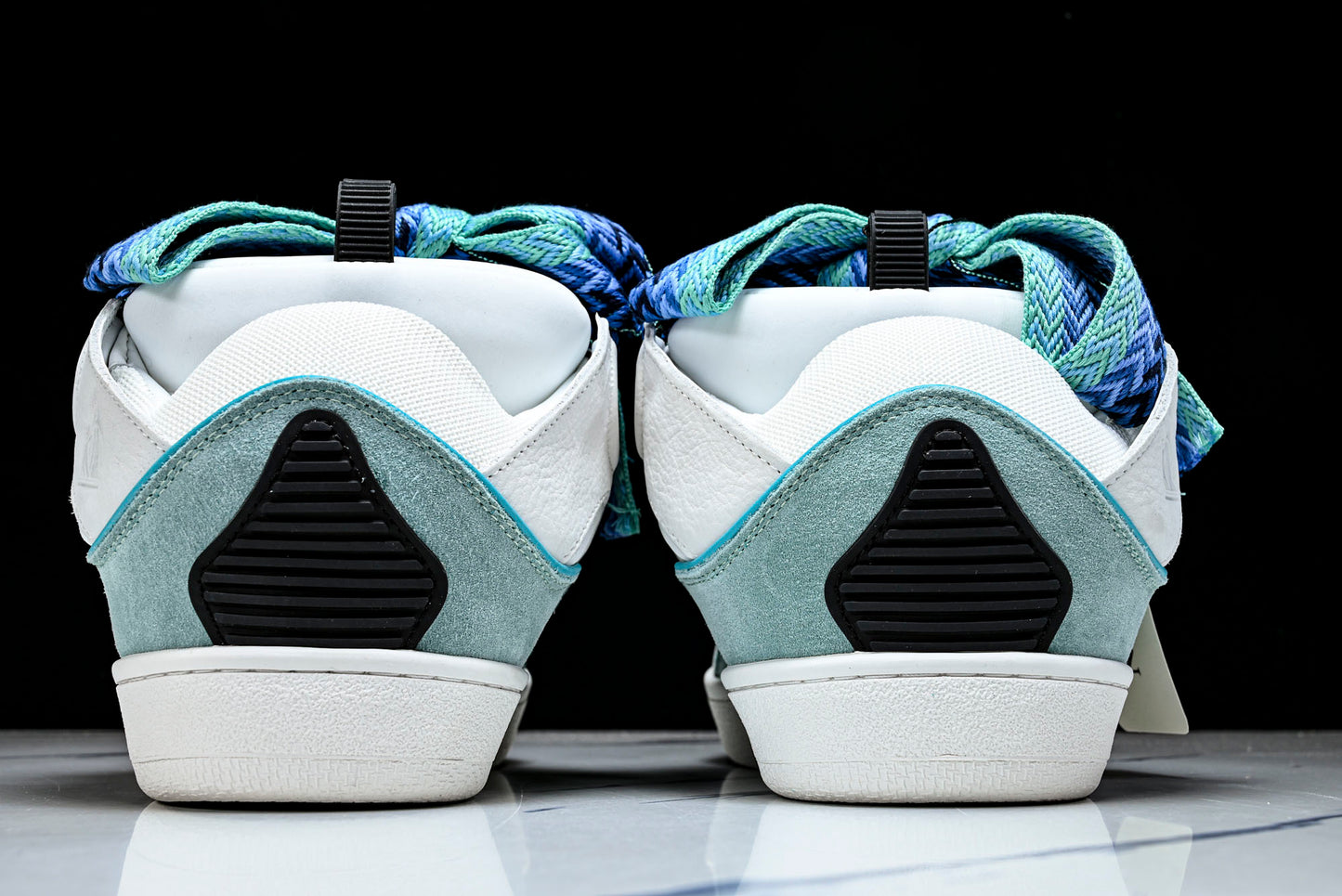 Lanvin calf suede chunky lace-up sneakers (W&B)