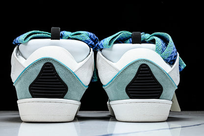 Lanvin calf suede chunky lace-up sneakers (W&B)