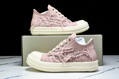 Rick Owens DRKSHDW Slashed Low "Faded Pink"