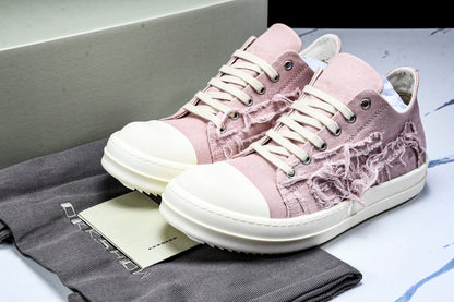 Rick Owens DRKSHDW Slashed Low "Faded Pink"