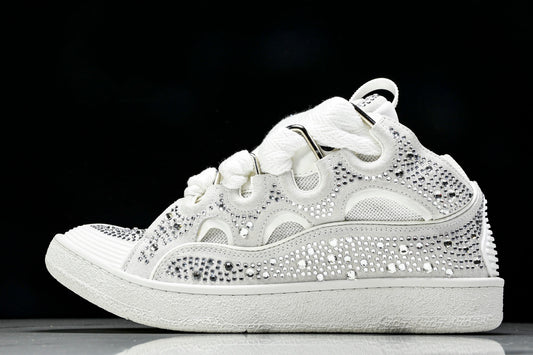 Lanvin Curb rhinestone White