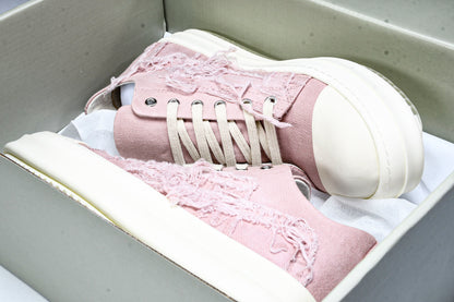 Rick Owens DRKSHDW Slashed Low "Faded Pink"