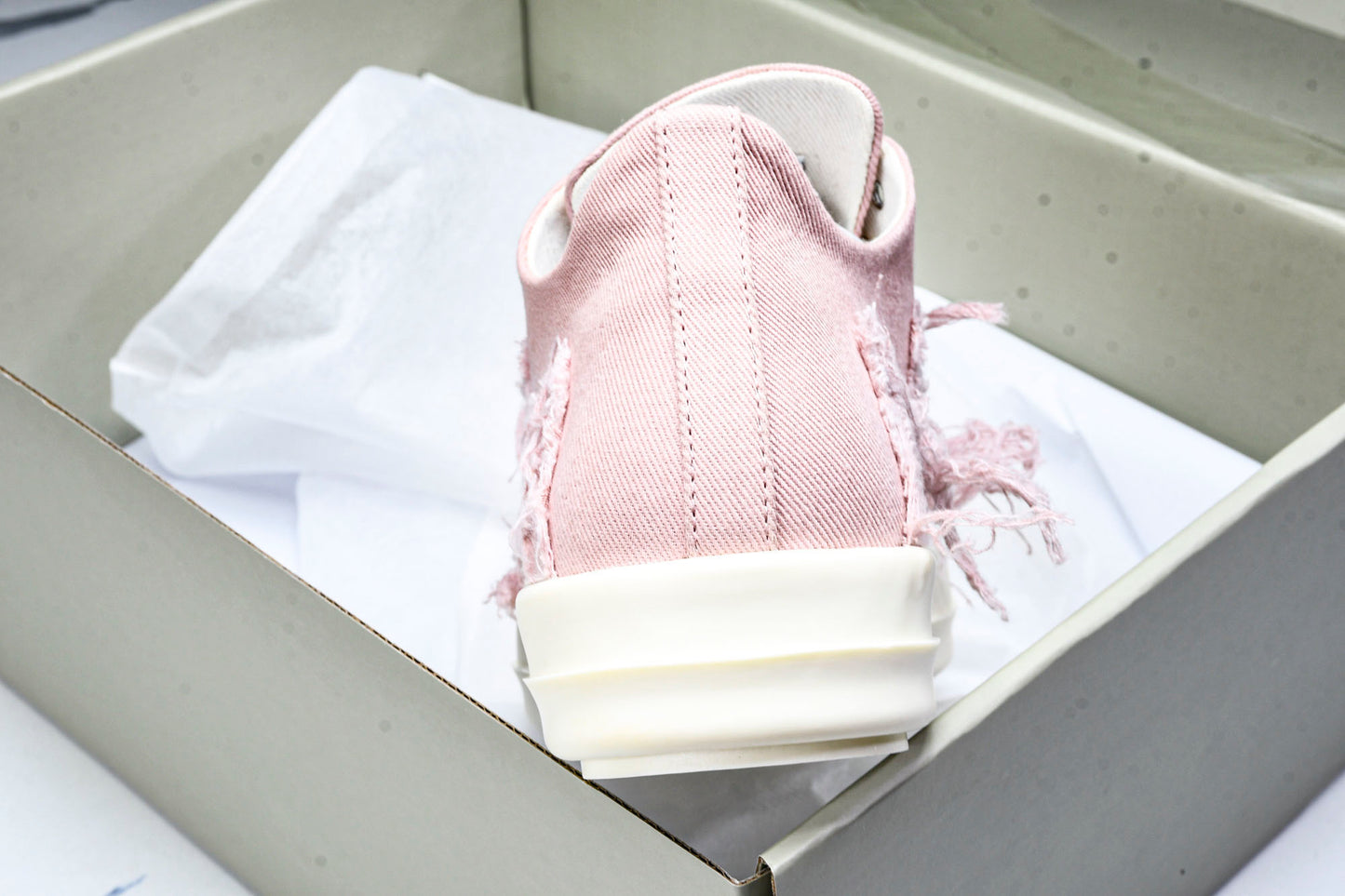 Rick Owens DRKSHDW Slashed Low "Faded Pink"