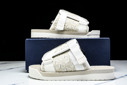 DIOR ALPHA SANDALS CREAM JACQUARD