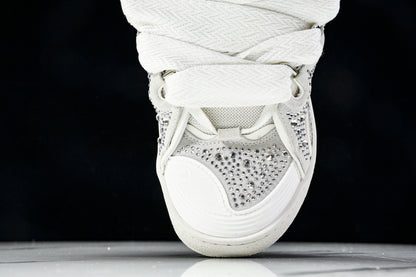 Lanvin Curb rhinestone White
