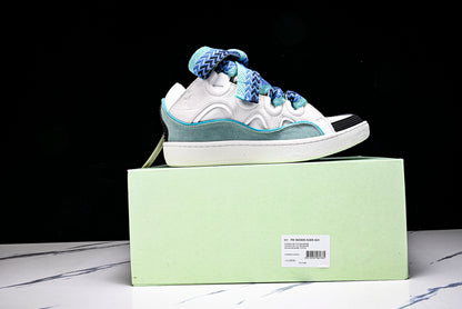 Lanvin calf suede chunky lace-up sneakers (W&B)