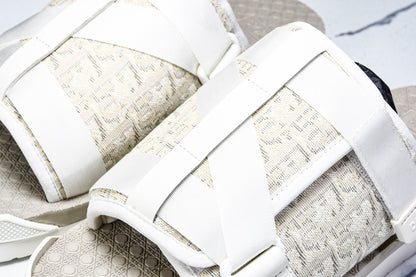 DIOR ALPHA SANDALS CREAM JACQUARD