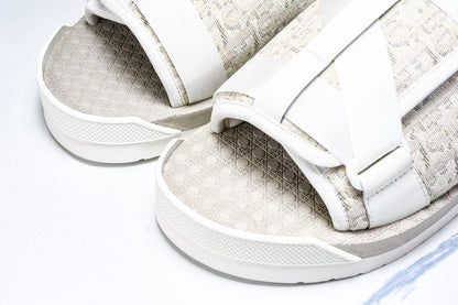 DIOR ALPHA SANDALS CREAM JACQUARD