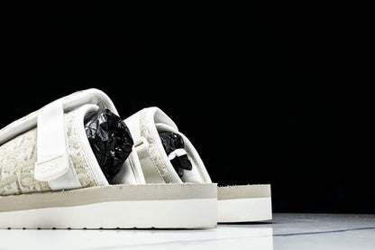 DIOR ALPHA SANDALS CREAM JACQUARD