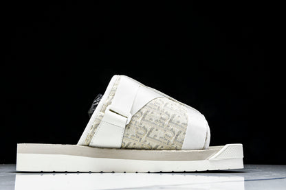 DIOR ALPHA SANDALS CREAM JACQUARD