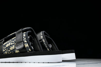 Dior Oblique Jacquard Alpha Sandals Beige/Black