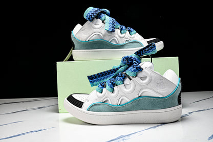 Lanvin calf suede chunky lace-up sneakers (W&B)