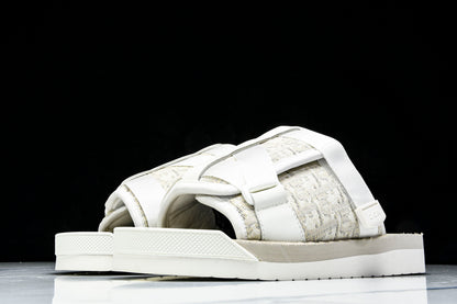 DIOR ALPHA SANDALS CREAM JACQUARD