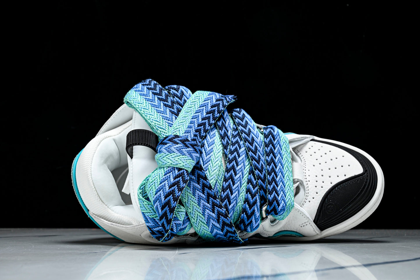 Lanvin calf suede chunky lace-up sneakers (W&B)