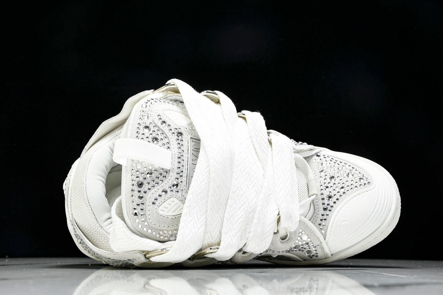 Lanvin Curb rhinestone White