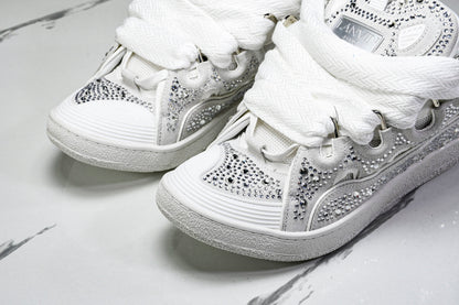 Lanvin Curb rhinestone White