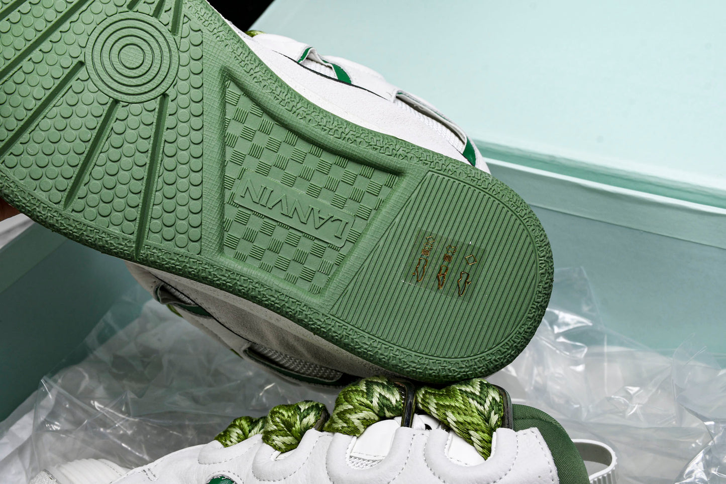 Lanvin calf suede chunky lace-up sneakers (G&W)