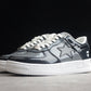 BAPE Black & Grey Patent Sta