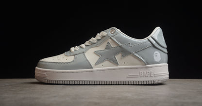 A Bathing Ape Bape Sta Patent Leather White Grey